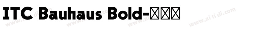ITC Bauhaus Bold字体转换